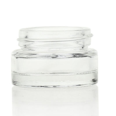 金のふたが付いている3ml 15ml 20mlの化粧品のクリーム色の瓶のガラスゆとり