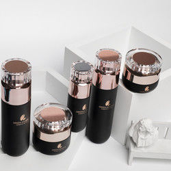 スキン ケアのクリームのローションのための黒い40ml-120ml化粧品の包装セット