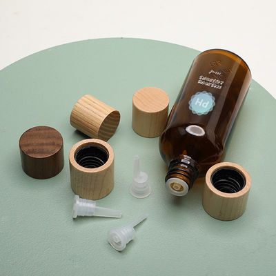 パーソナル ケアのタケこはく色オイルの点滴器のガラス ビン