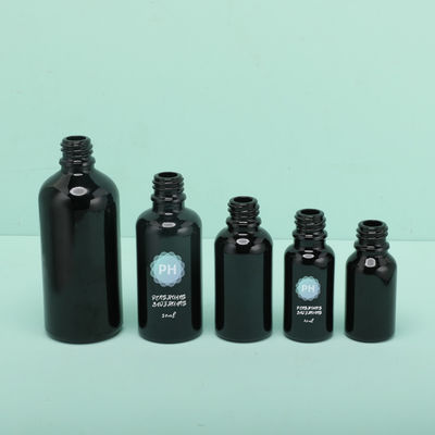 円形5mlタケ黒い精油の点滴器のびん