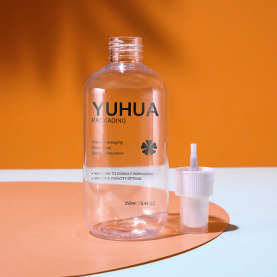 250ml 300ml 500mlペット シャンプーはポンプを搭載する明確なプラスチック スプレーのびんをびん詰めにする