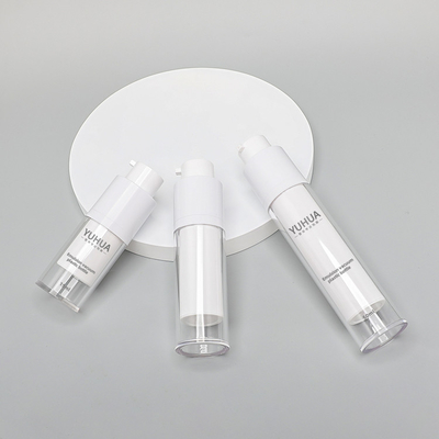 空気のないペット プラスチックびん15ml 30ml 50mlの透明な丸型