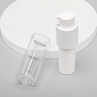 空気のないペット プラスチックびん15ml 30ml 50mlの透明な丸型