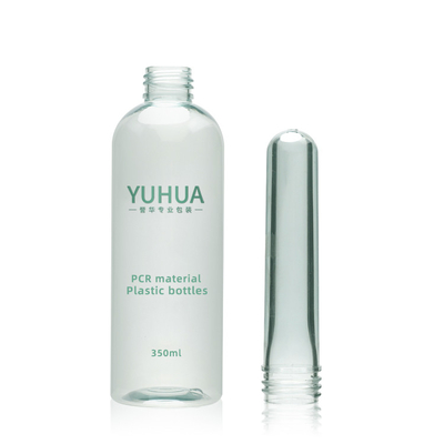 Ecoの白い帽子との友好的なプラスチック包装のびん100ml 300ml 500ml