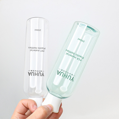Ecoの白い帽子との友好的なプラスチック包装のびん100ml 300ml 500ml