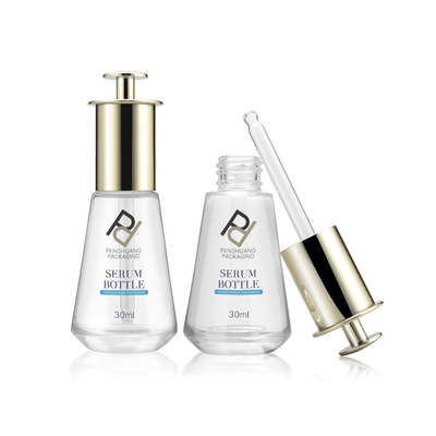 30ml 1OZの出版物の点滴器のガラス血清は熱い押をびん詰めにする