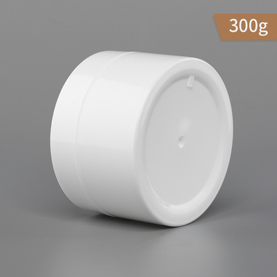 300g PPのプラスチック瓶の単一の壁PPのガスケットが付いている白い色の瓶そして帽子