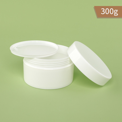 300g PPのプラスチック瓶の単一の壁PPのガスケットが付いている白い色の瓶そして帽子