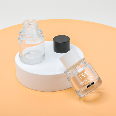 スキン ケア オイルの包装のガラス点滴器の帽子のびん小型こはく色色はカスタマイズした
