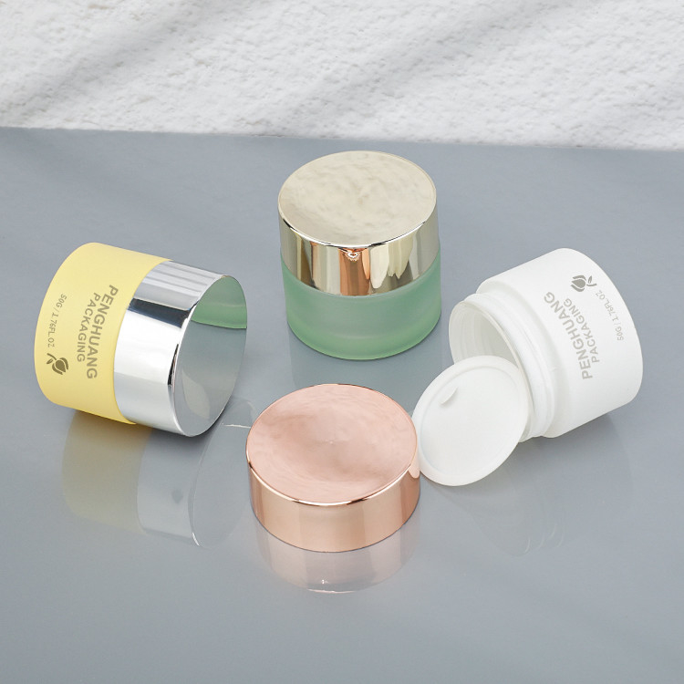 High Quality 30ml 50ml Cream Glass Jars for Cream, Facial Oil, Lipstick