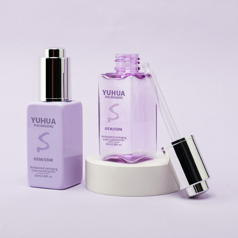 オーダーメイドロゴ プラスチック方形ドロッパーボトル エッセンスオイル血清ボトル オーダーメイドロゴ 皮膚ケア