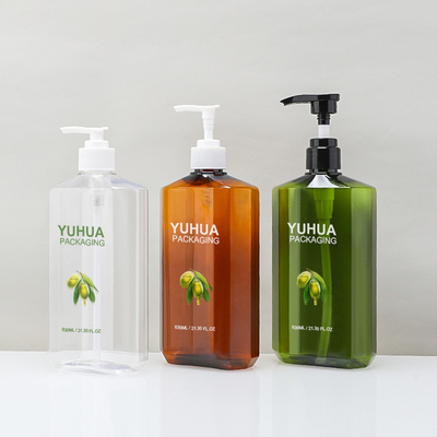 630ml 大型プラスチック ローション ボトル リサイクル ペット シャンプー シャワー ジェル コンディショナー