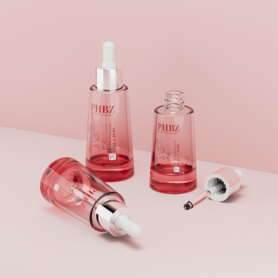 オーダーメイド ロゴ オイル ドロッパー ガラス ボトル 30ml 50ml セラム ボトル 梱包