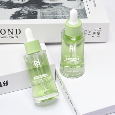 漏れ防止性 防空性 血清ドロッパーボトル 定番色とロゴ印刷 化粧品パッケージ用