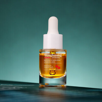 高級化粧品パッケージのニーズに最適な、カスタムカラーとロゴ印刷が可能な漏れ防止・気密設計のセラムドロッパーボトル