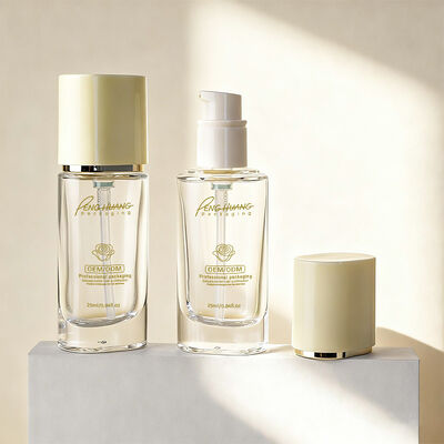 液体ファウンデーション ガラスボトル 30ml容量 調整可能な印刷と耐久性のある防漏設計