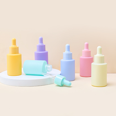 無光沢のガラス血清の点滴器のびんは30ml 1ozを包む化粧品のSkincareを曇らした