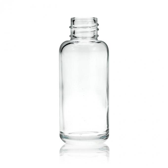 30のmlの円形ガラスの化粧品の液体の基礎びん、女性のための完全なガラス容器