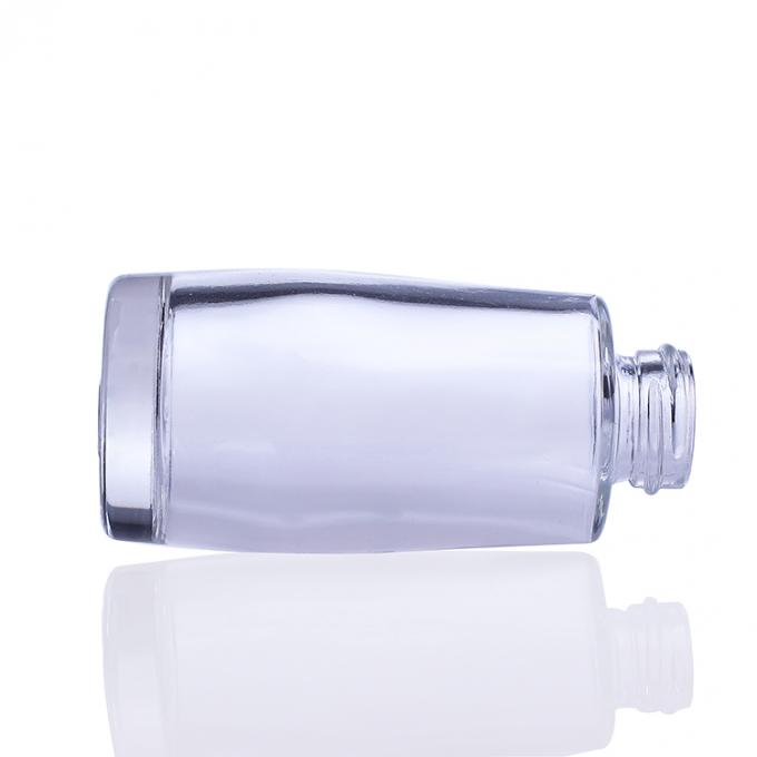 液体の構造のための方法ポンプを搭載するガラス化粧品30ml基礎びんをカスタム設計しなさい