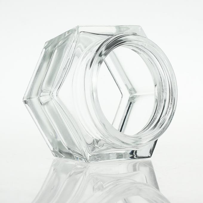 製造所の透明なskincareはアクリルの帽子およびカバーが付いている30gクリームの瓶のガラス化粧品の瓶を震動させる