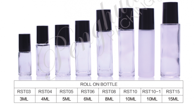 ガラスは精油のためのびんの液体のローラー球ロール10のMlに香りをつける