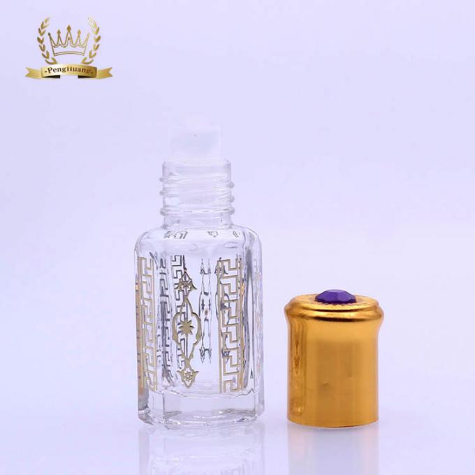 ローラー球が付いている豪華な設計5ml小型小さいガラス詰め替え式の香水瓶