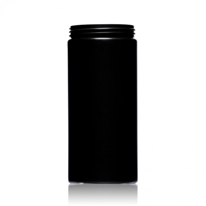 プラスチックHDPEの黒い空の包装の瓶の容器をリサイクルする261ml