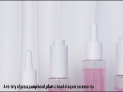 注文の明確なシリンダー30ml 40ml 50ml 60ml血清のローションのびんの包装