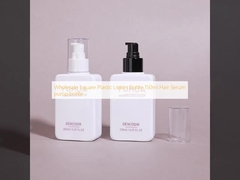 卸売 スクエア プラスチック ローション ボトル 150ml ヘア 血清 ポンプ ボトル