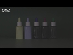 エッセンシャルオイルとスキンケア用印刷ロゴ50ml PETセラムドロッパーボトル